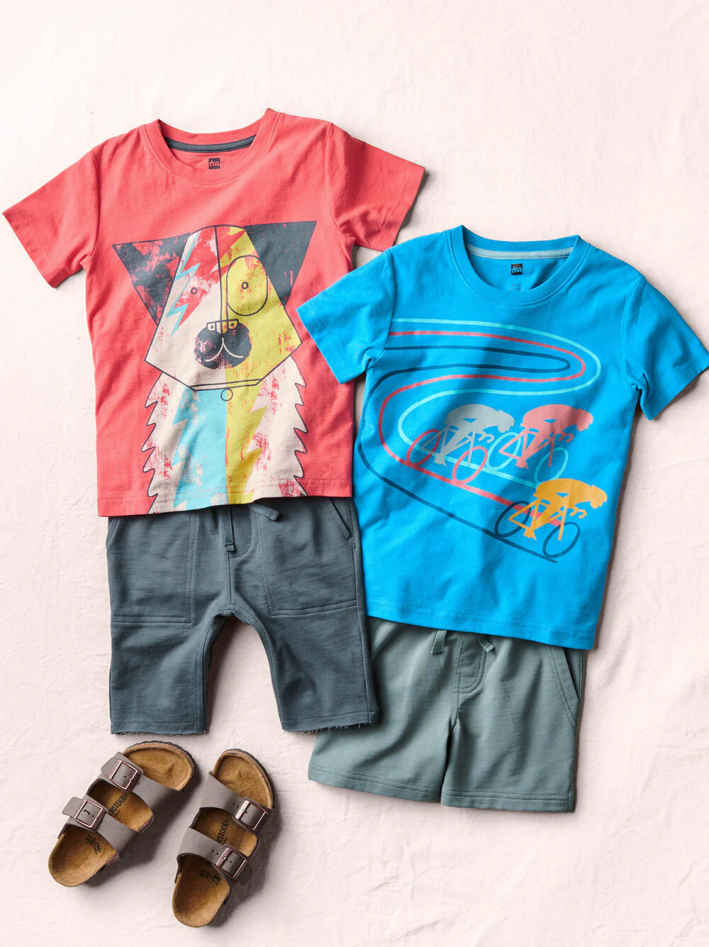 Bolt Dog Graphic Tee - Scarlet by Tea Collection - FINAL SALE - Image 5