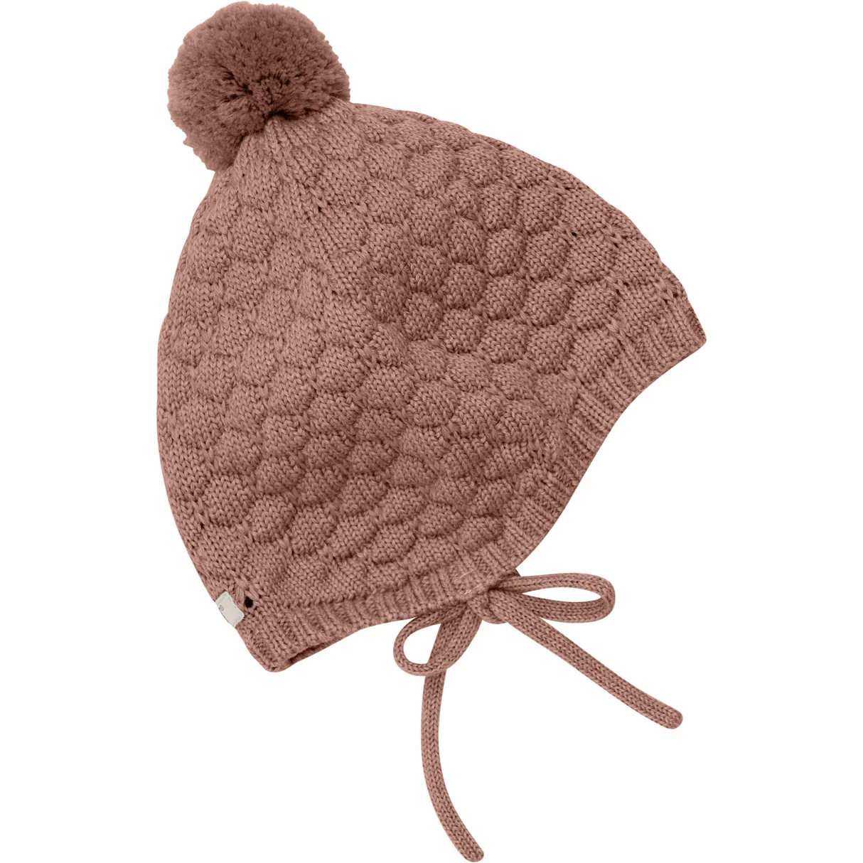 Bonnet Wool Knit Pom Pom - Burlwood by Huttelihut - Image 2