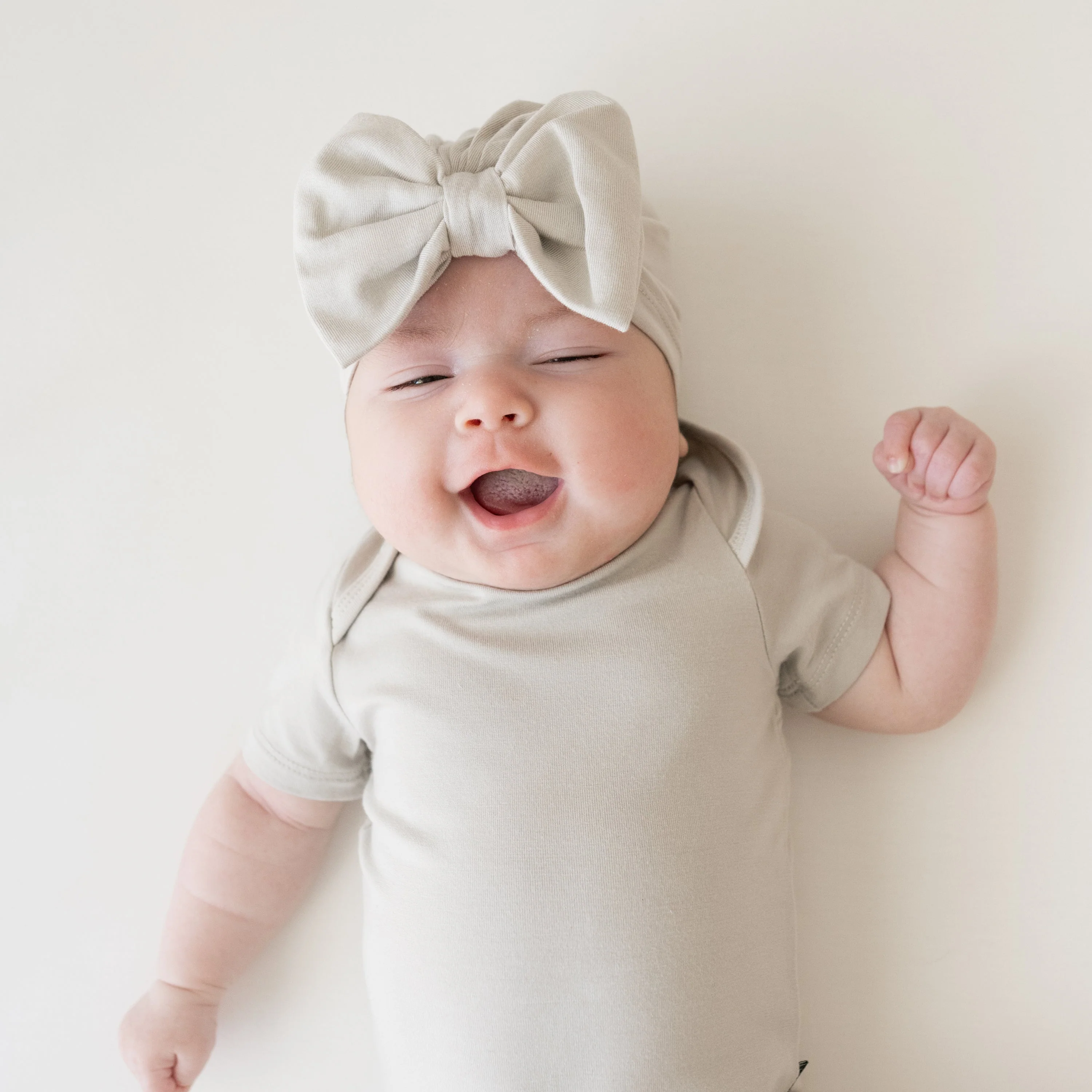 Bow Headwrap - Oat by Kyte Baby - Image 2