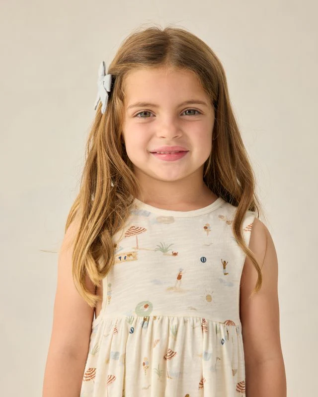 Bows, Set Of 2 - Heathered Light Blue by Rylee + Cru - Image 2