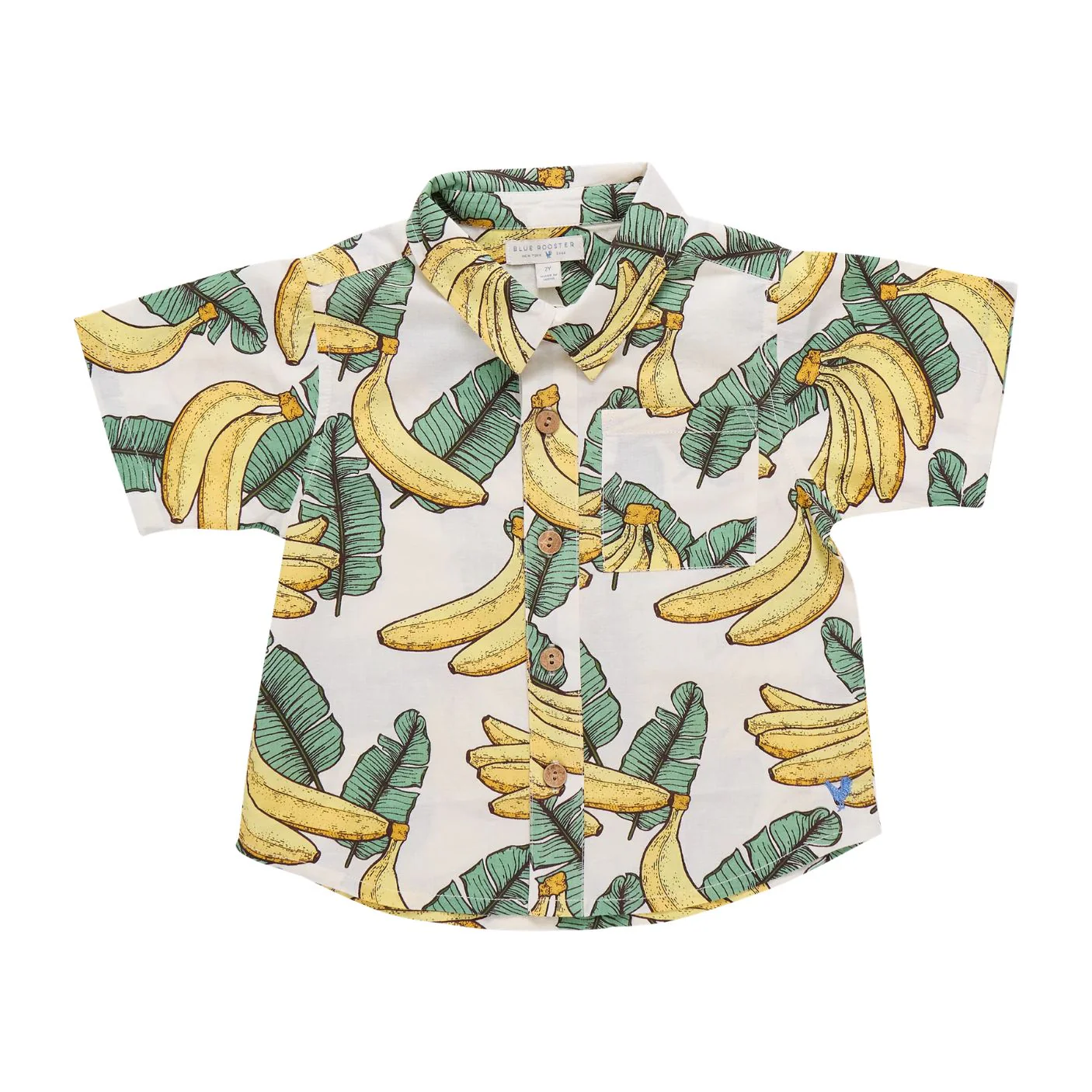 Boys Jack Shirt - Banana Leaves by Pink Chicken