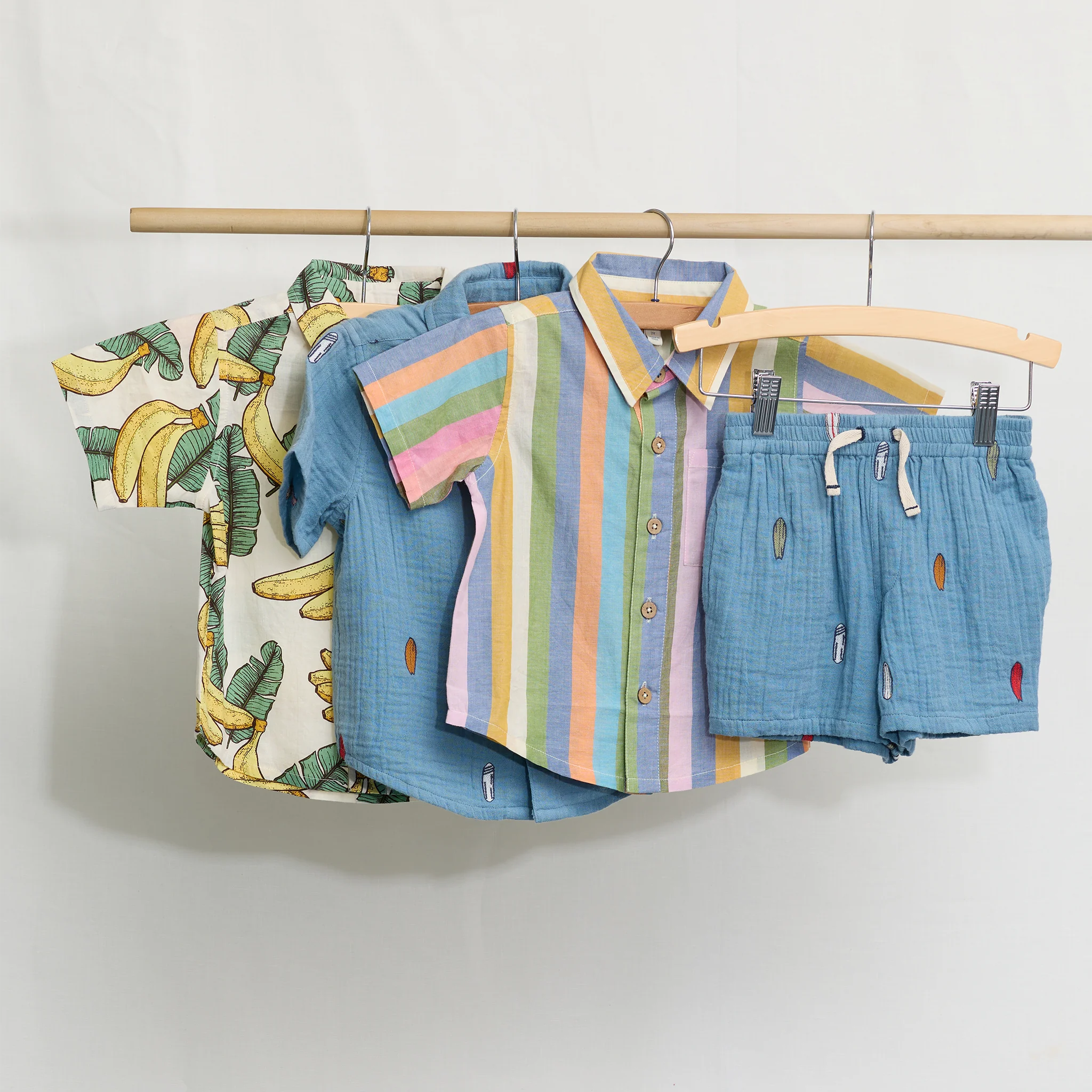 Boys Jack Shirt - Banana Leaves by Pink Chicken - Image 3