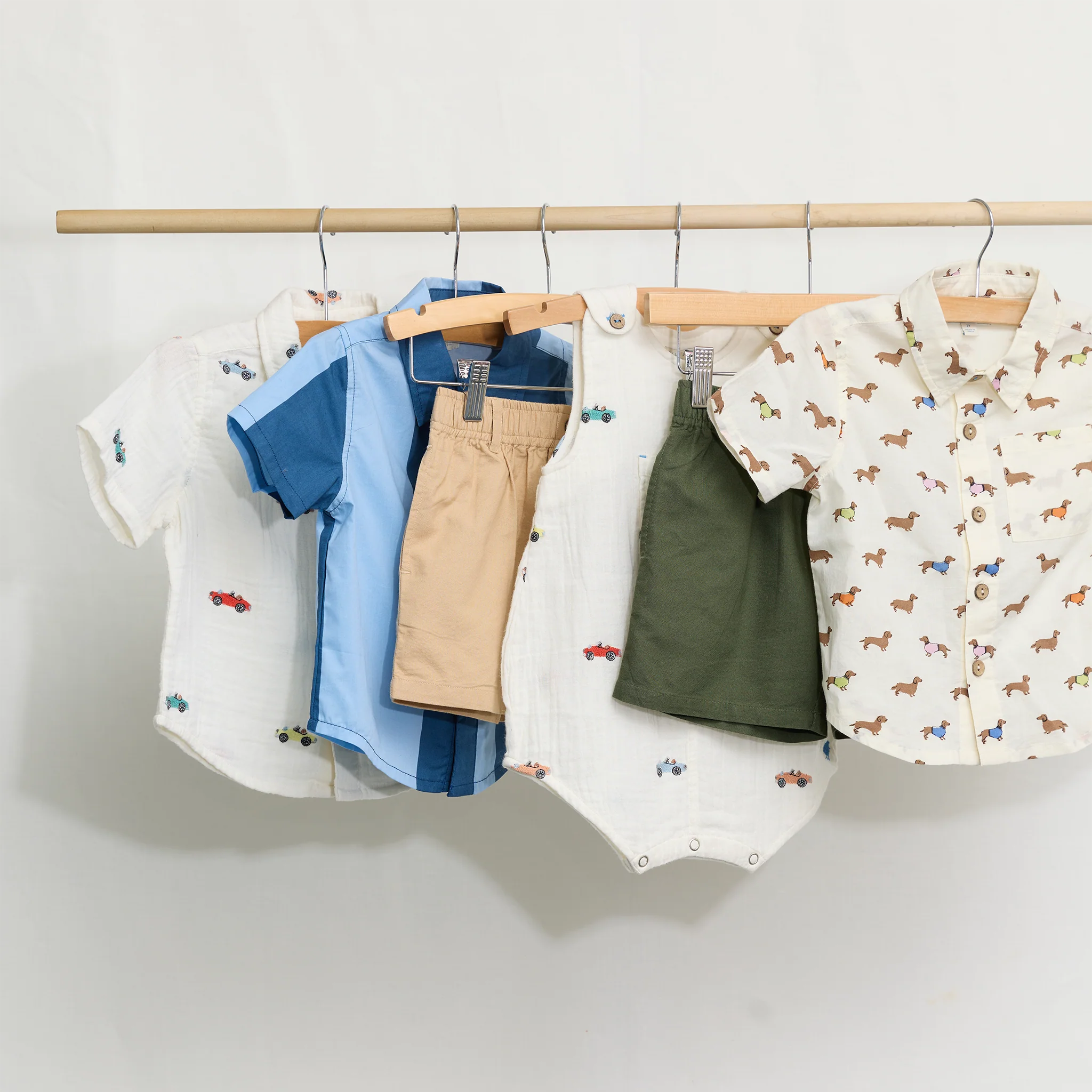 Boys Jack Shirt - Dachshunds In Sweaters by Pink Chicken - FINAL SALE - Image 3