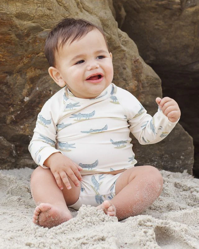 Boys Rashguard Set - Alligators by Rylee + Cru - Image 2