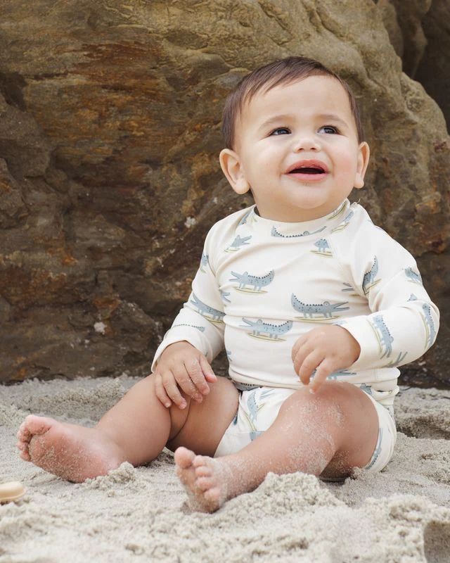 Boys Rashguard Set - Alligators by Rylee + Cru - Image 3