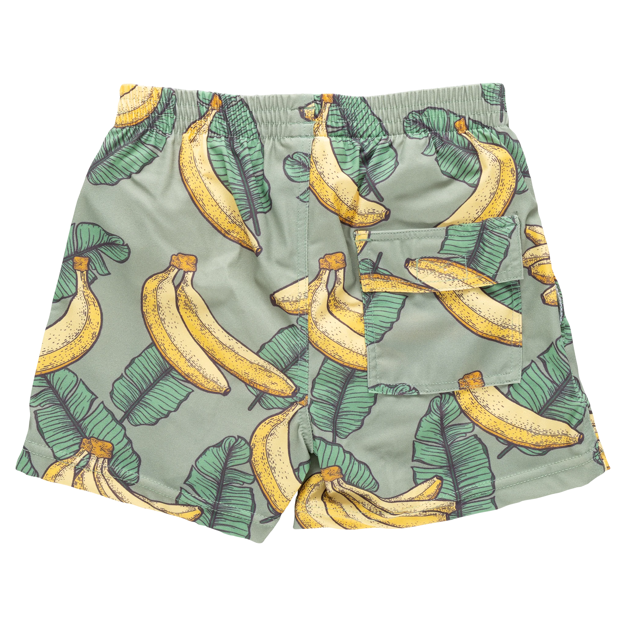 Boys Swim Trunk - Green Banana Leaves by Pink Chicken - Image 5