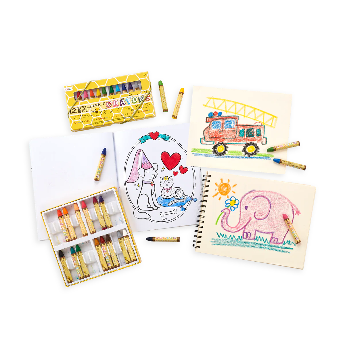Brilliant Bee Crayons - Set of 12 by OOLY - Image 5