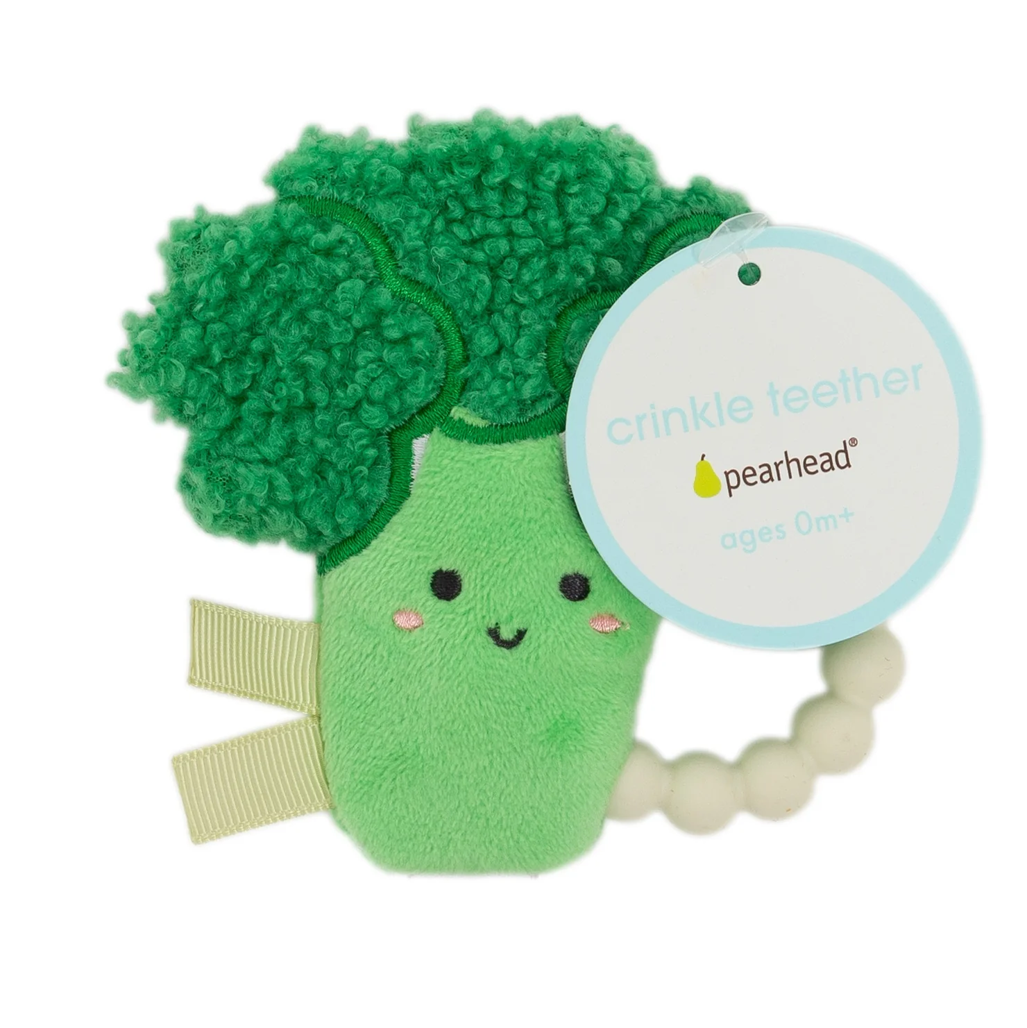 Broccoli Crinkle Baby Teether by Pearhead - Image 4