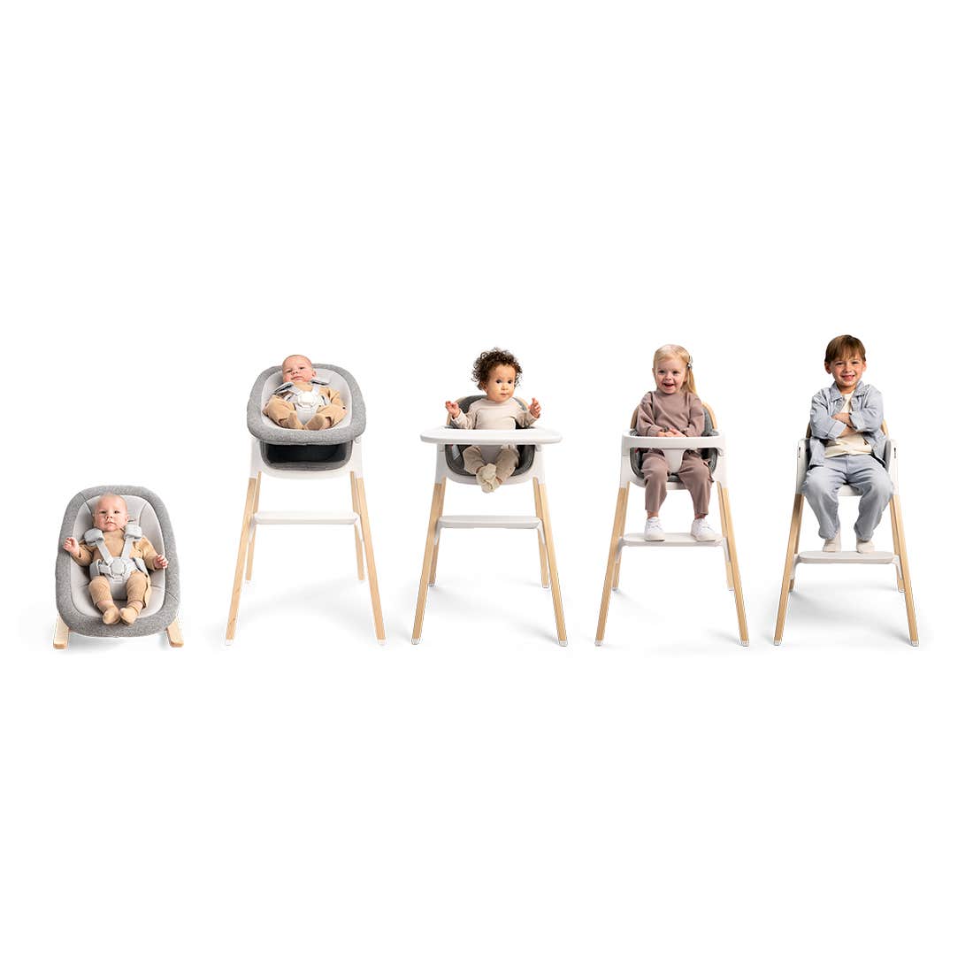 Bryn High Chair + Newborn Rocker Seat by Nuna - Image 6