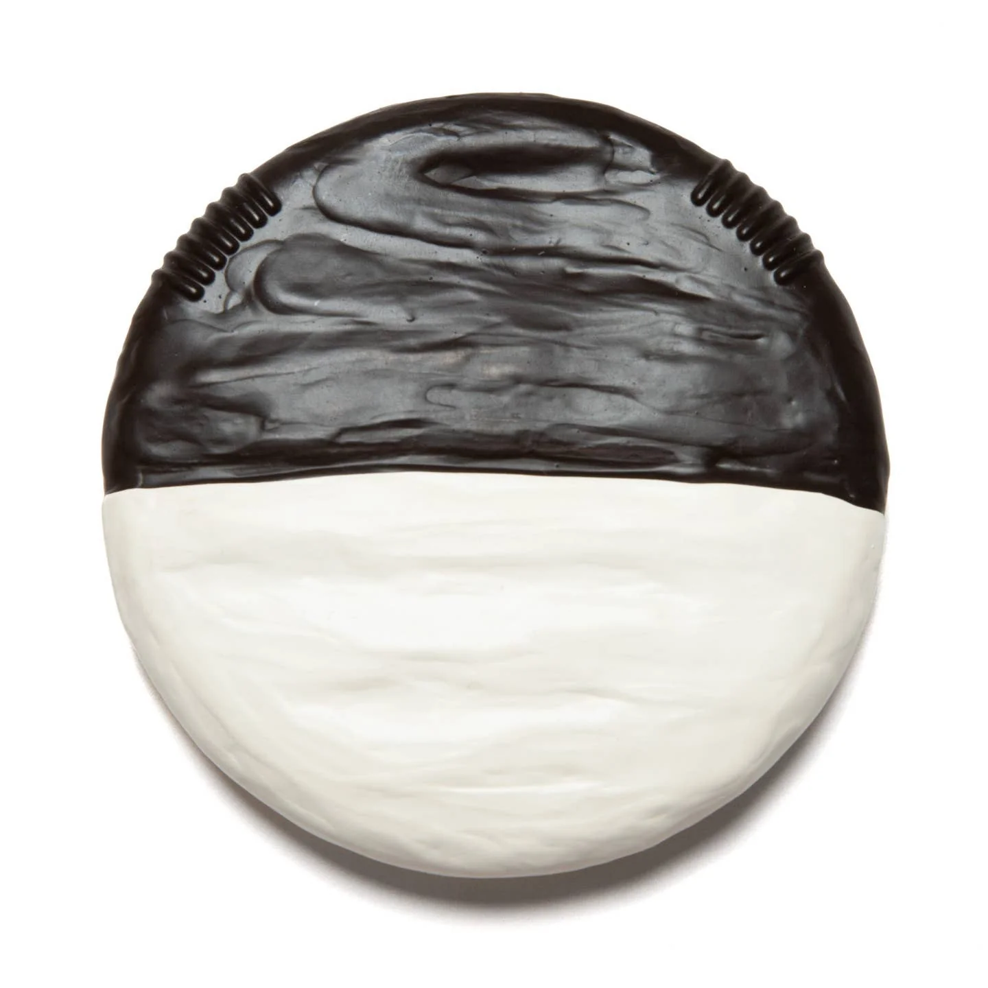 Bubbie's Black & White Cookie Teether by PiccoliNY