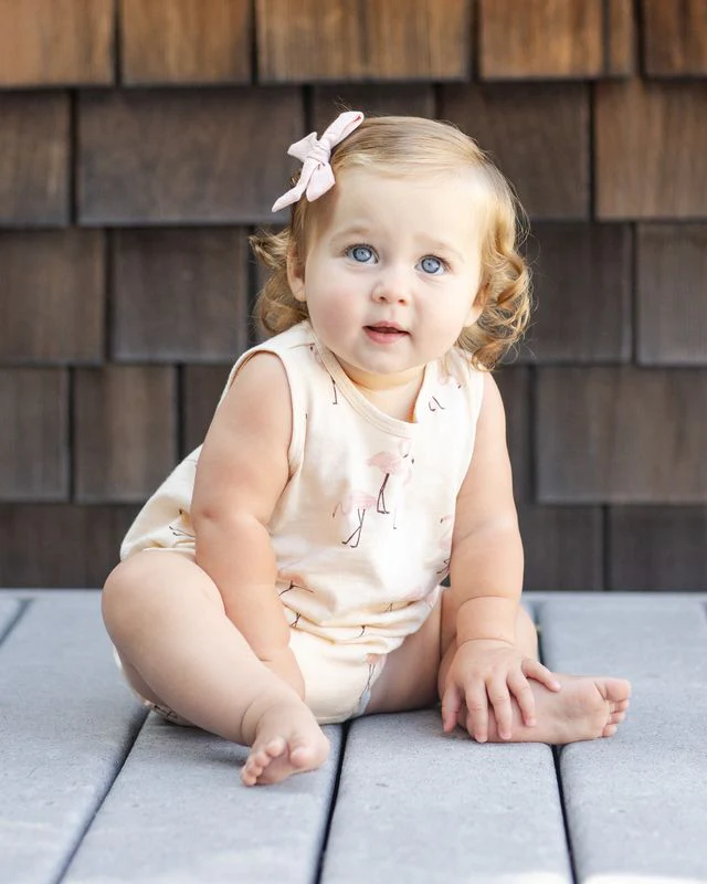 Bubble Onesie - Flamingo by Rylee + Cru - Image 2