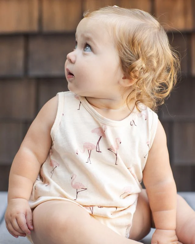 Bubble Onesie - Flamingo by Rylee + Cru - Image 4