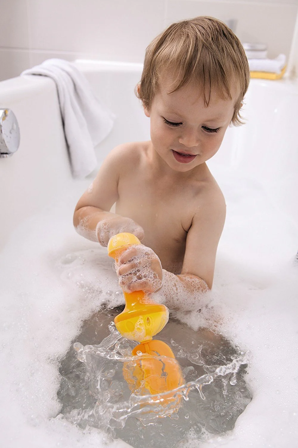 Bubble Bath Whisk - Yellow by Haba - Image 2
