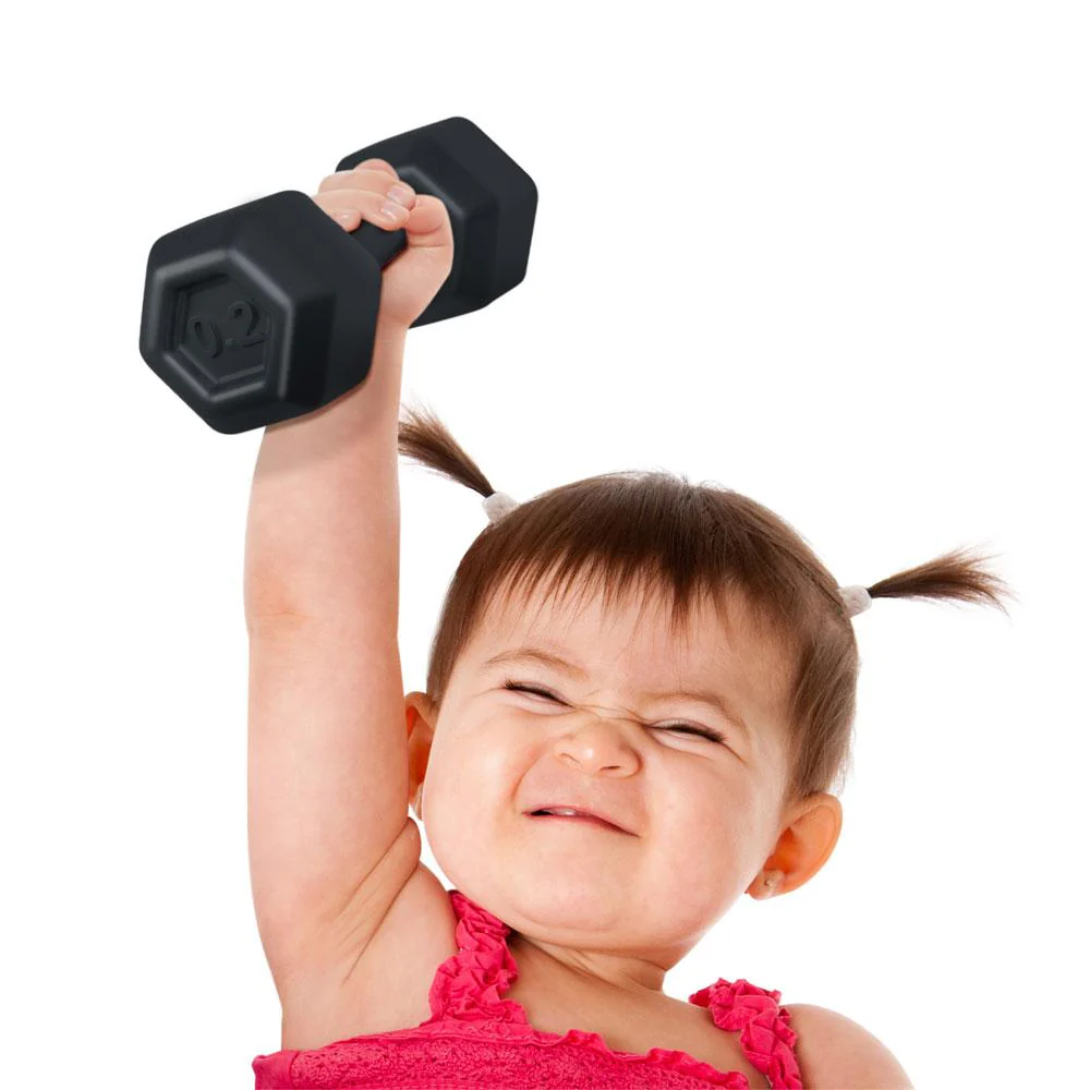 Buff Baby - Dumbbell Rattle by Fred + Friends - Image 3