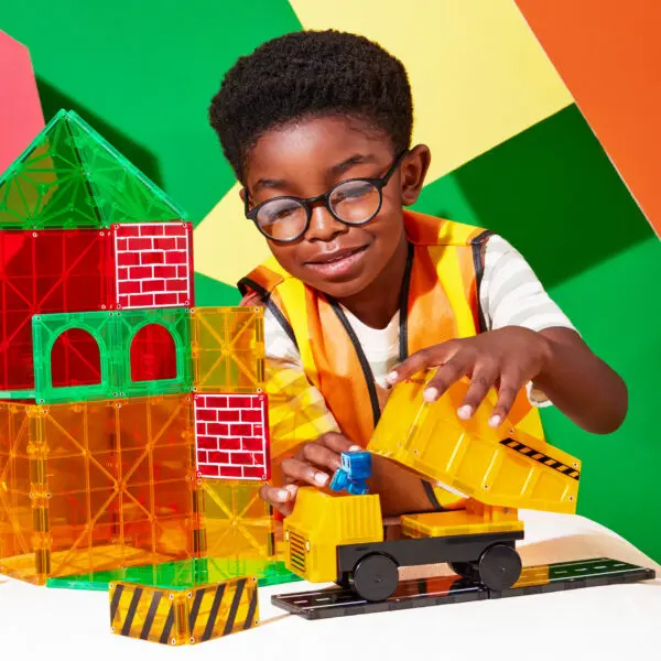 Builder XL: Trucks 50 Piece Set by Magna-Tiles - Image 2