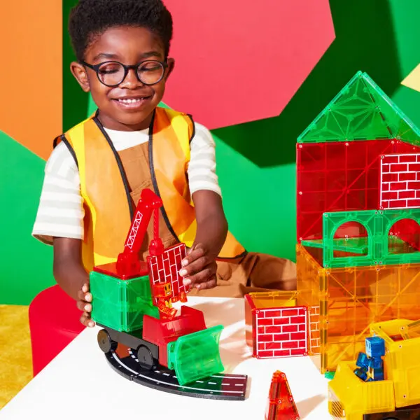 Builder XL: Trucks 50 Piece Set by Magna-Tiles - Image 3