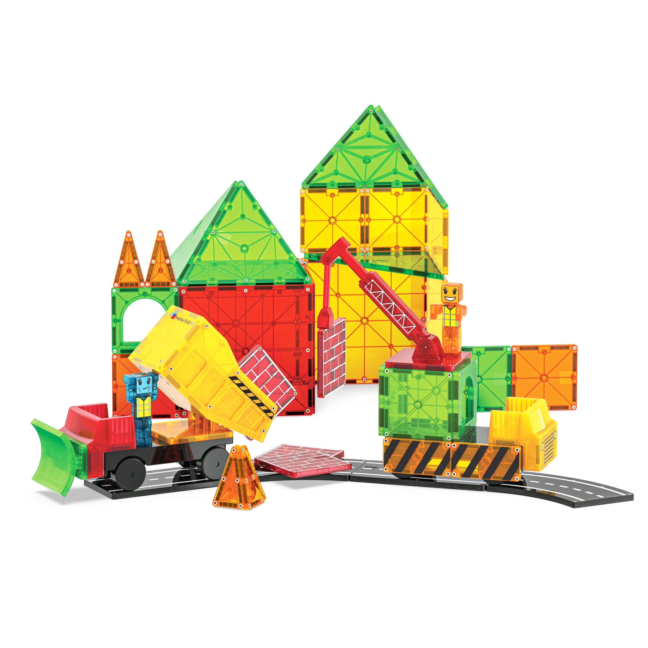 Builder XL: Trucks 50 Piece Set by Magna-Tiles - Image 5