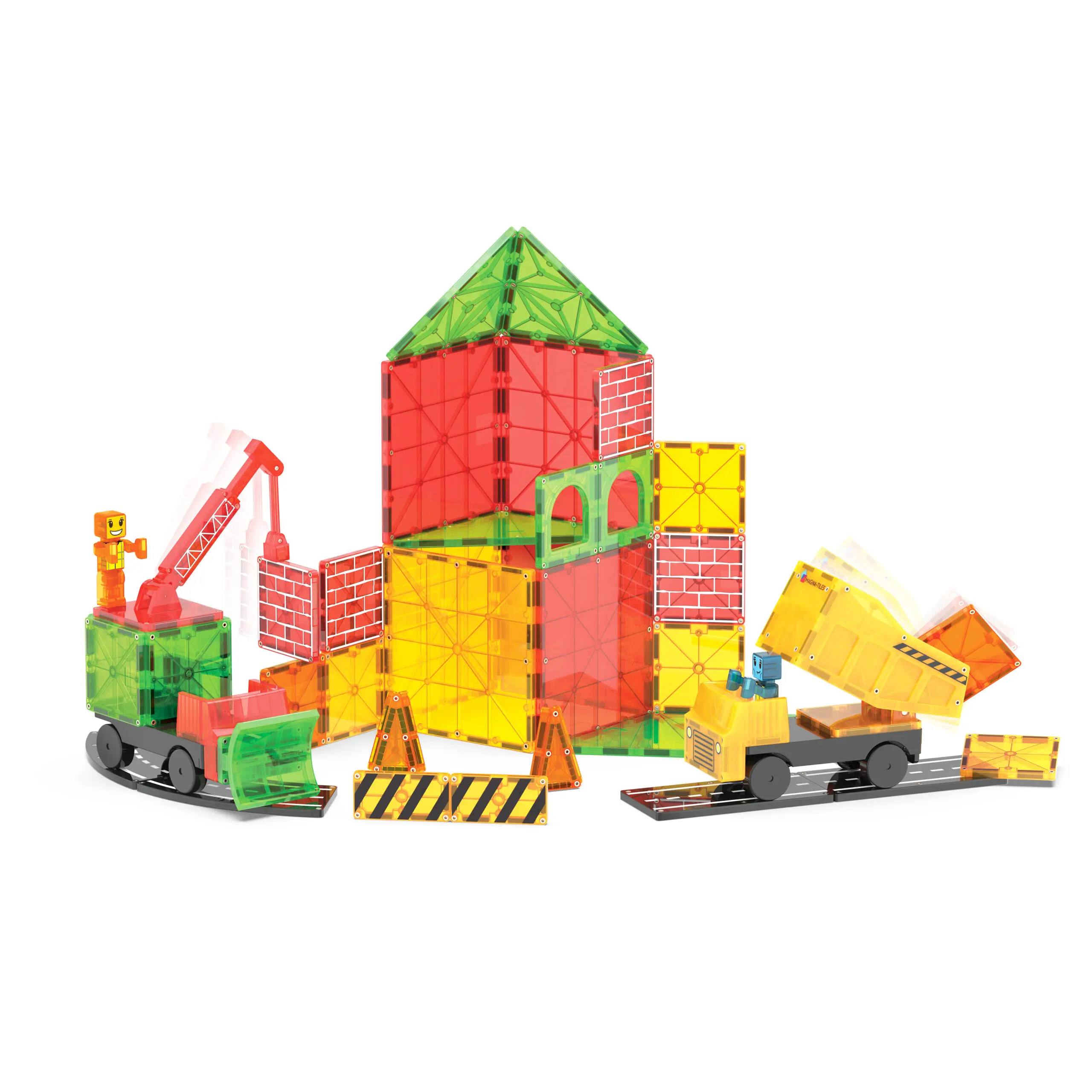 Builder XL: Trucks 50 Piece Set by Magna-Tiles - Image 6