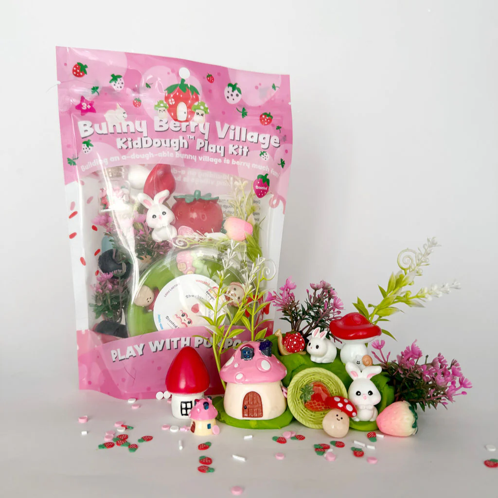 Bunny Berry Village Sensory Play Dough Kit by Earth Grown KidDoughs - Image 7