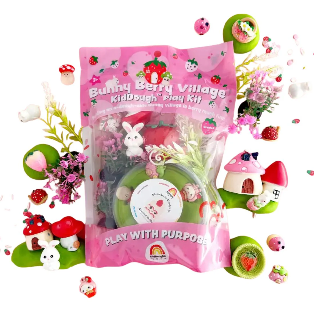Bunny Berry Village Sensory Play Dough Kit by Earth Grown KidDoughs - Image 8