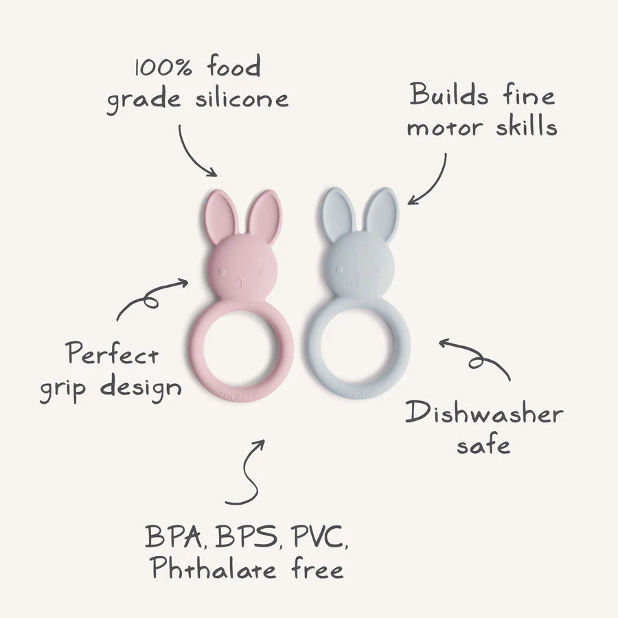 Bunny Teether by Mushie & Co - Image 6