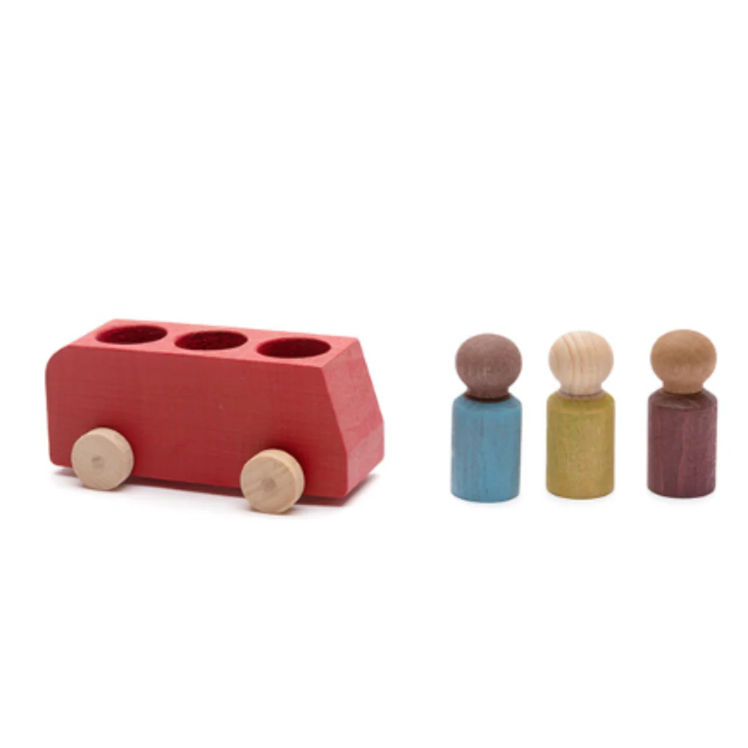 Bus with Figures - Red by Lubulona - Image 3