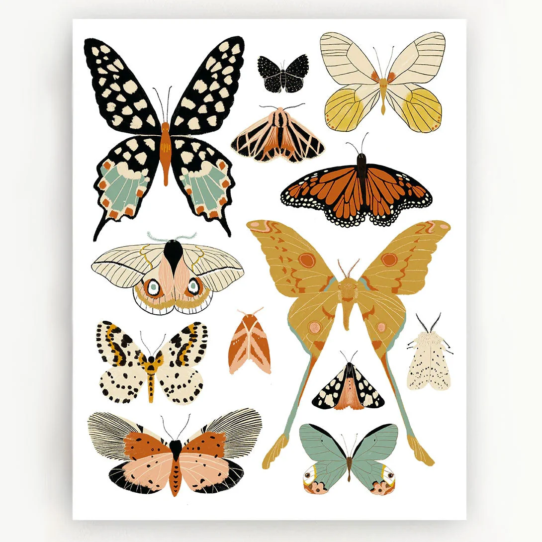 Butterfly Collector Portrait Art Print - 11x14 by Clementine Kids - Image 2