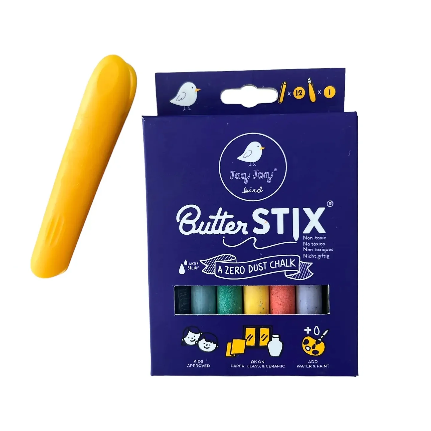 Butterstix - 12pk Muted Pastels with Holder by Jaq Jaq Bird