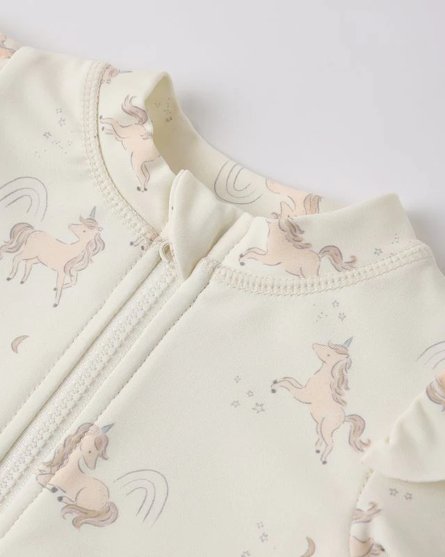 Byron Rashguard One-Piece - Unicorns by Quincy Mae - Image 3