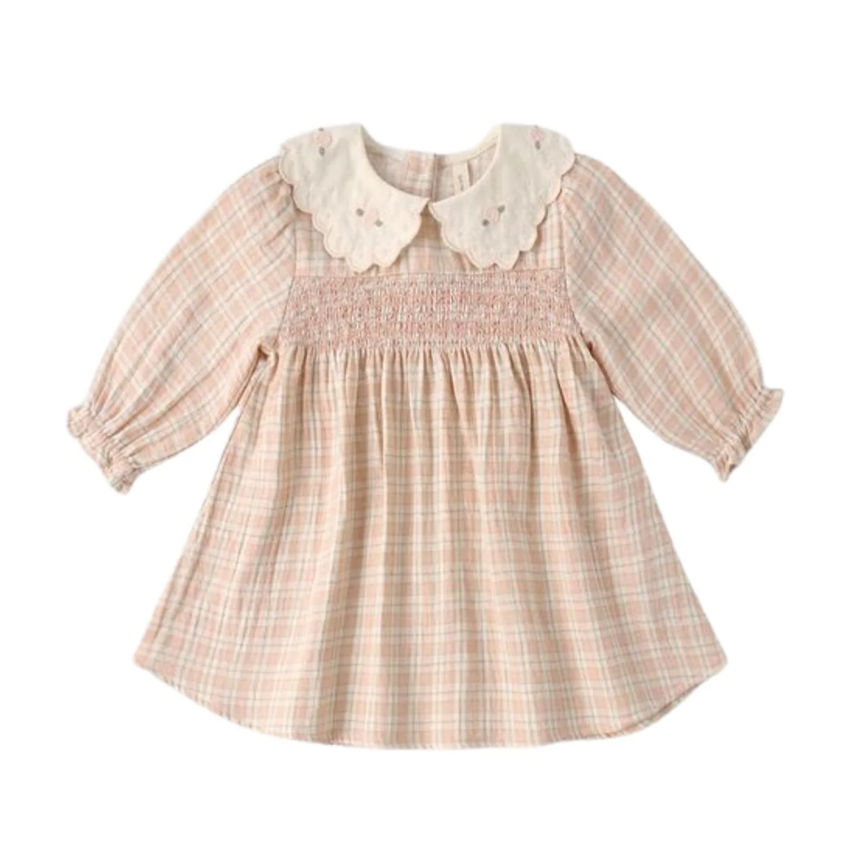 Callie Dress - Pink Plaid by Quincy Mae