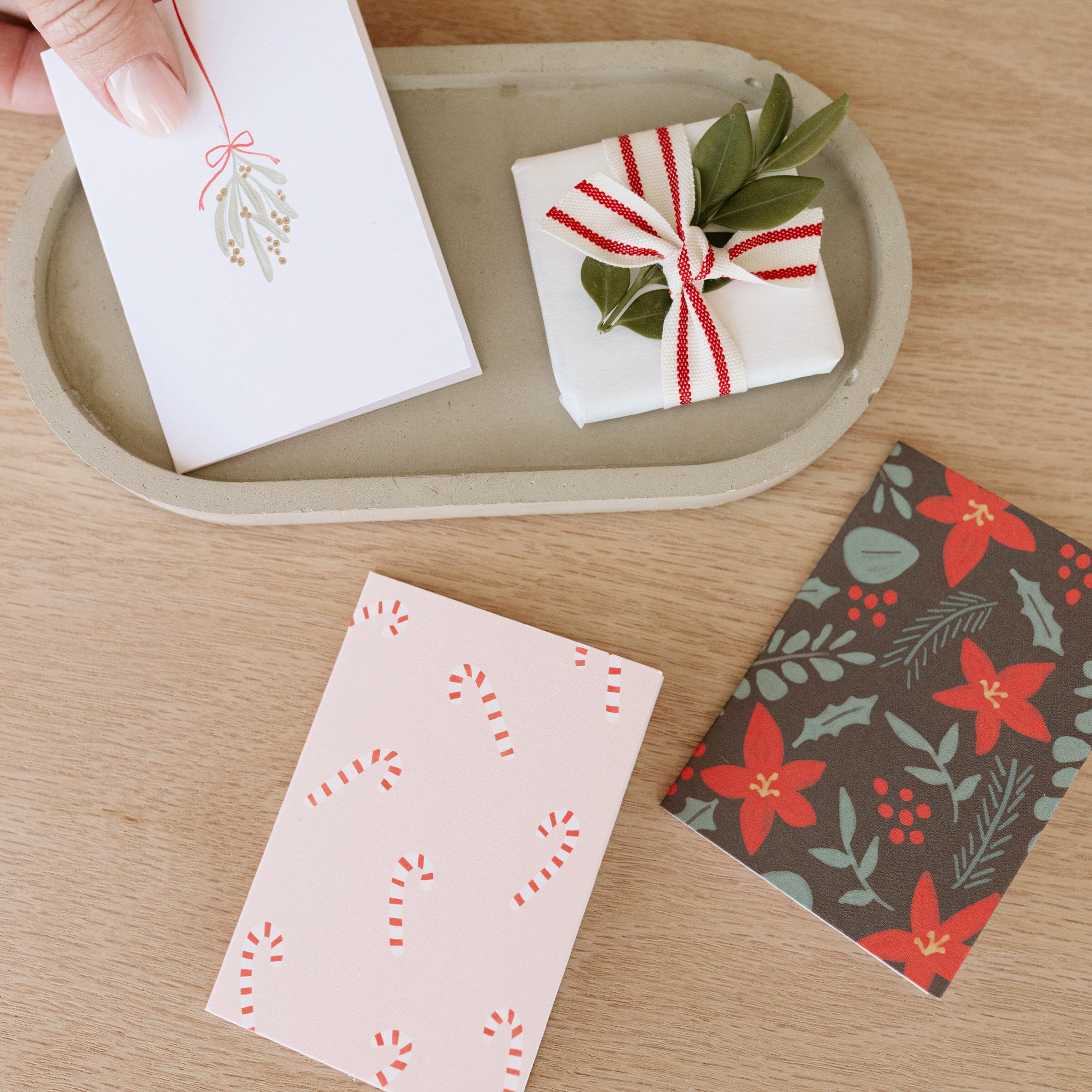 Candy Cane Mini Card by Ramona & Ruth - FINAL SALE - Image 2