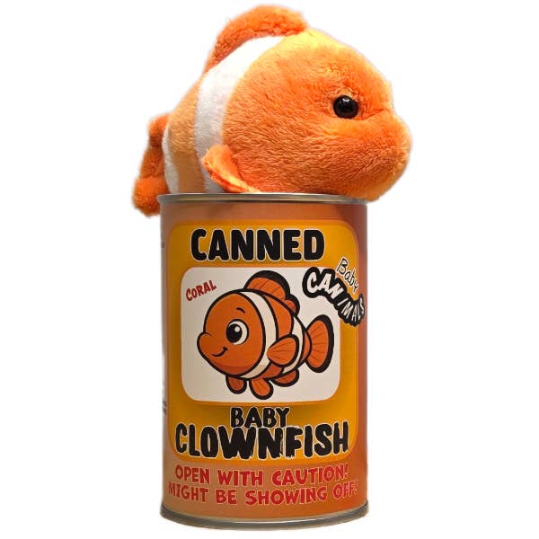 Canned Baby Clownfish Plush Toy in Can With Jokes - Image 4