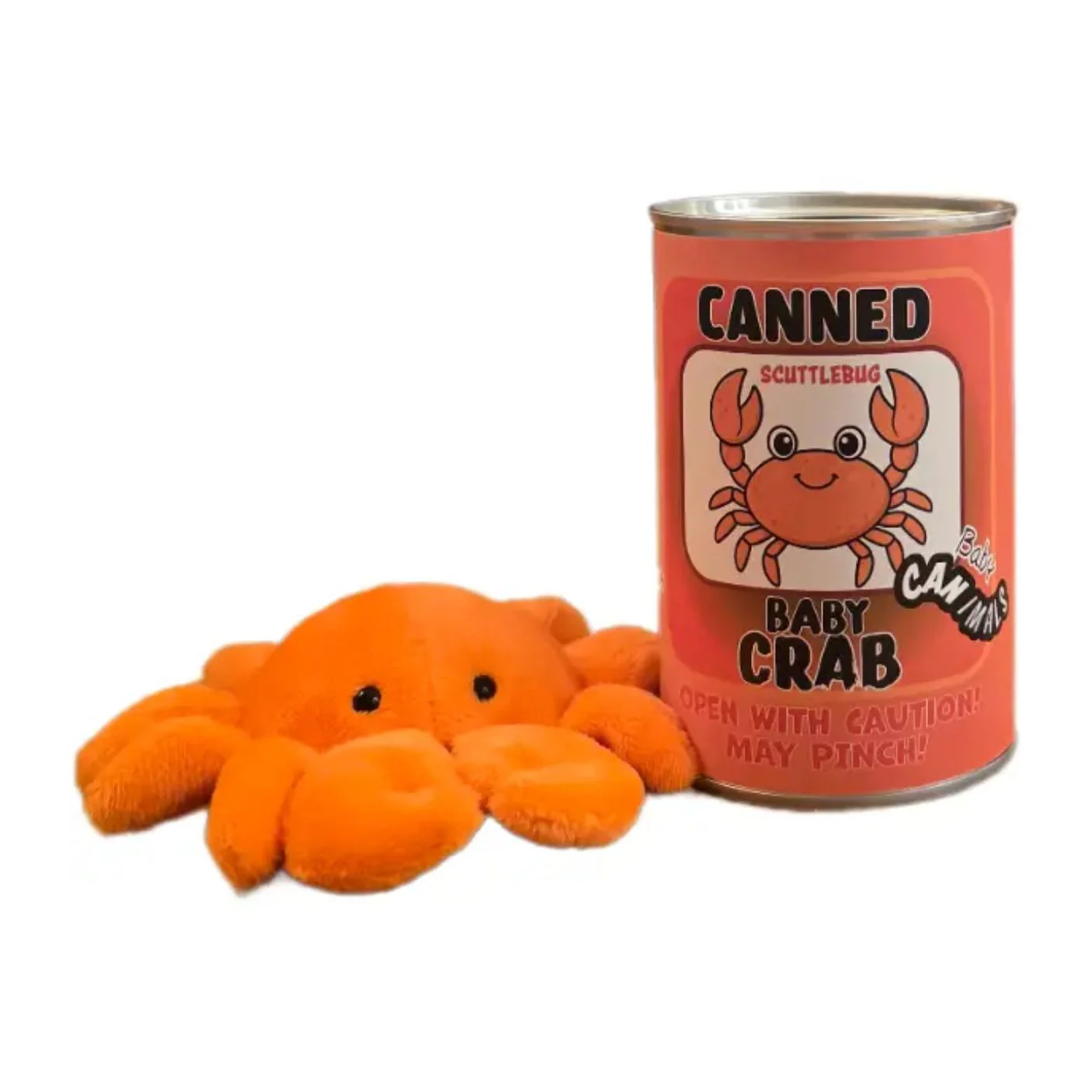 Canned Baby Crab Plush Toy in Can With Jokes