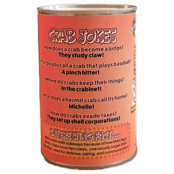 Canned Baby Crab Plush Toy in Can With Jokes - Image 2