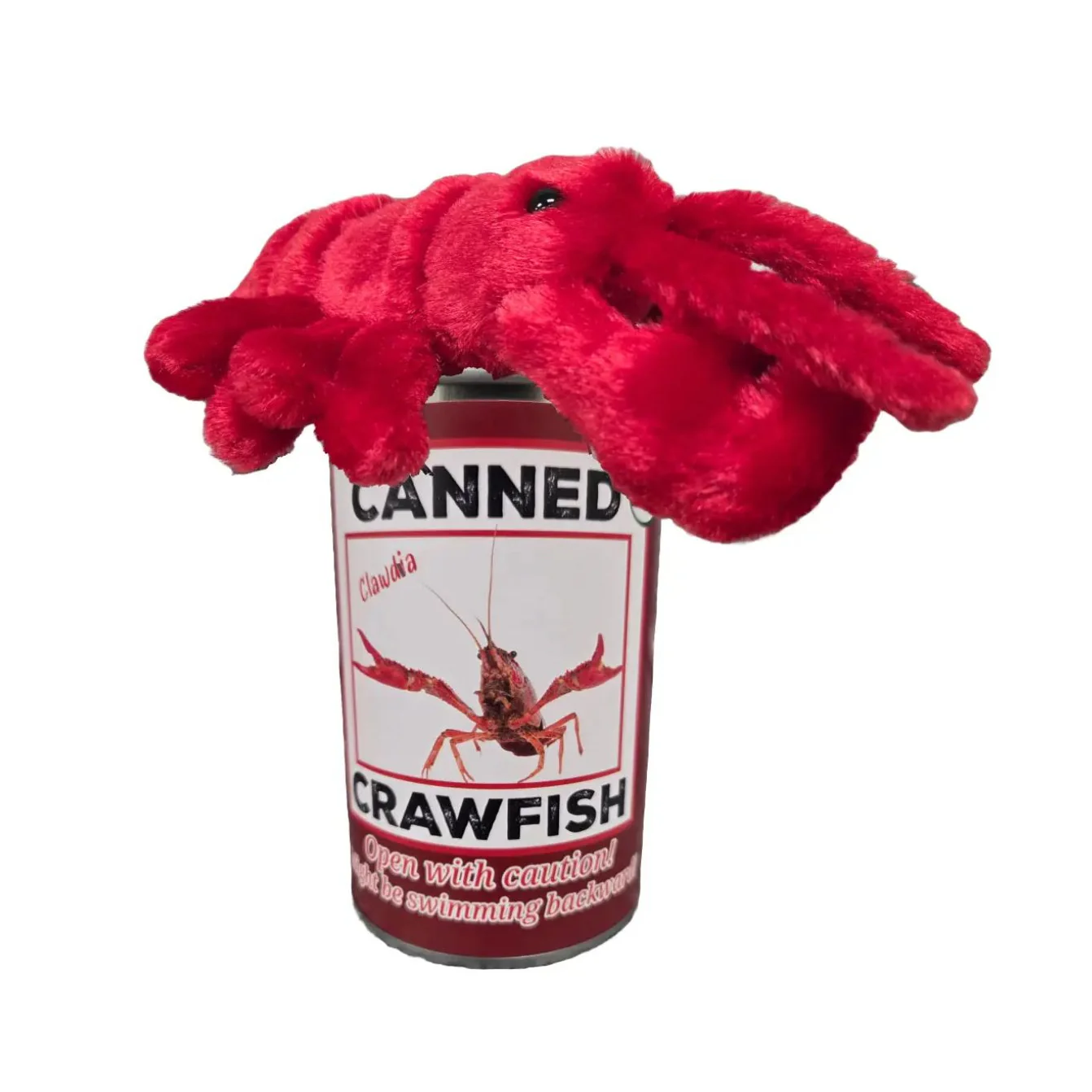 Canned Crawfish Plush Toy in Can With Jokes