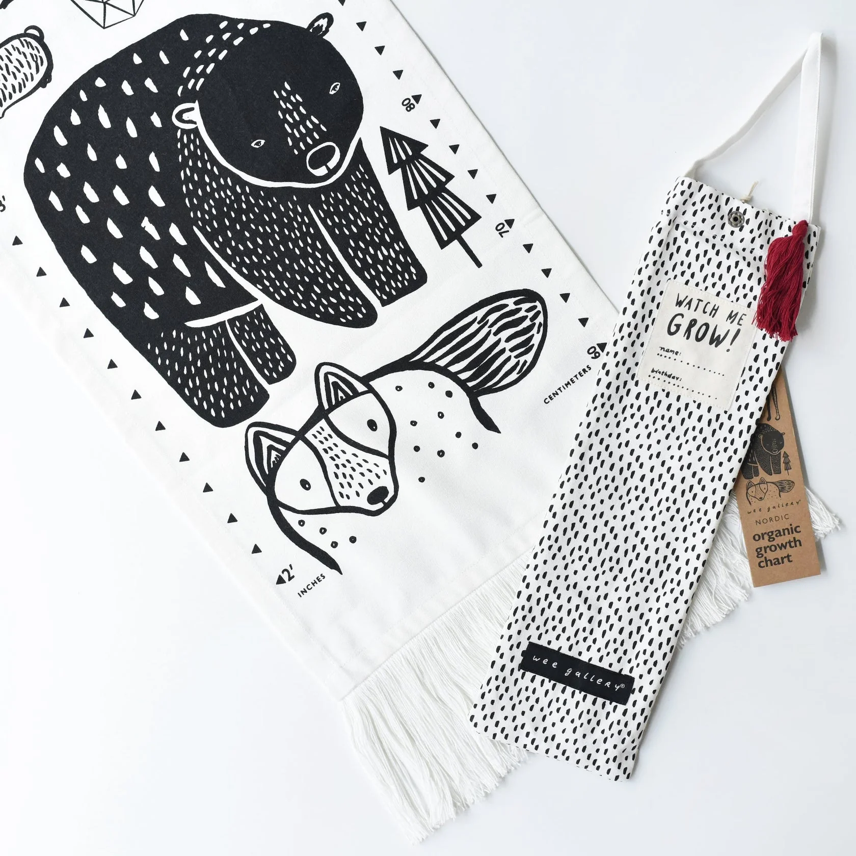 Organic Canvas Growth Chart - Nordic by Wee Gallery - Image 3