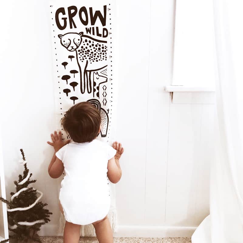 Organic Canvas Growth Chart - Safari by Wee Gallery - Image 2