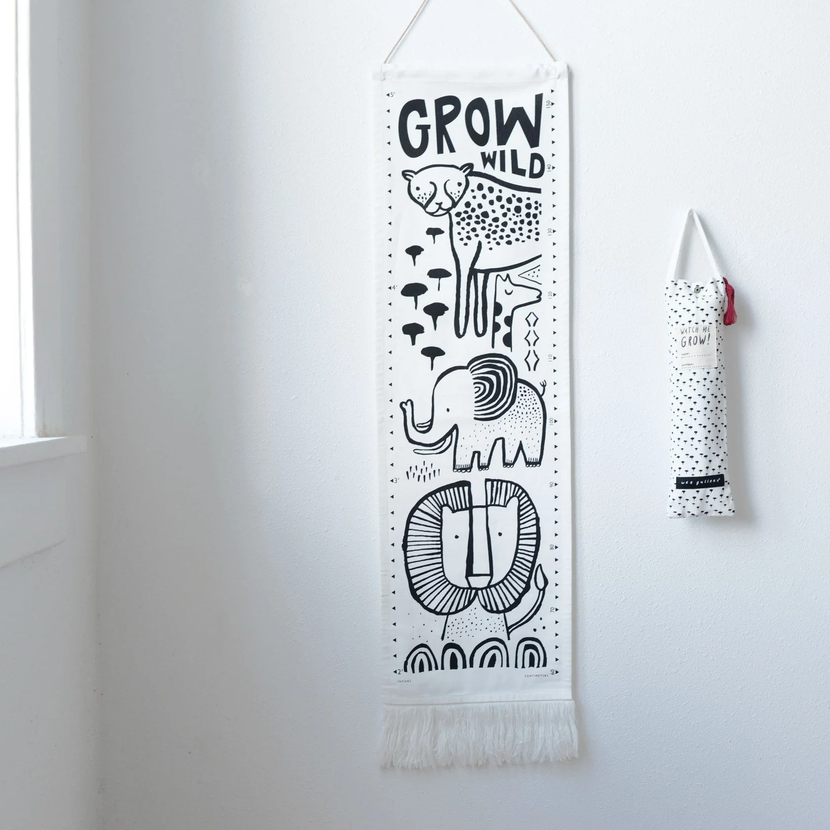 Organic Canvas Growth Chart - Safari by Wee Gallery - Image 3