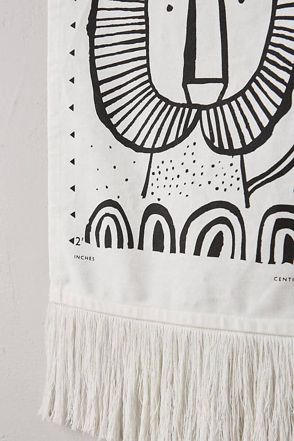 Organic Canvas Growth Chart - Safari by Wee Gallery - Image 4