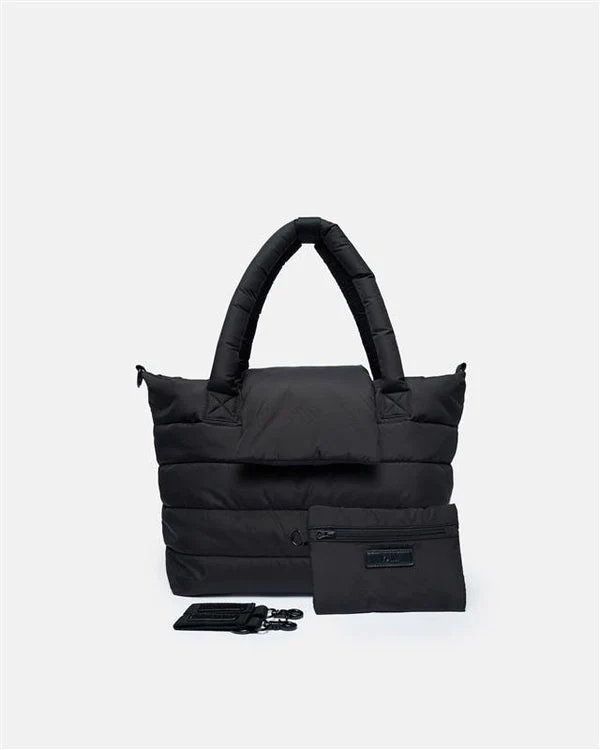 Capri Diaper Crossbody Tote - Black by 7AM Enfant - Image 4