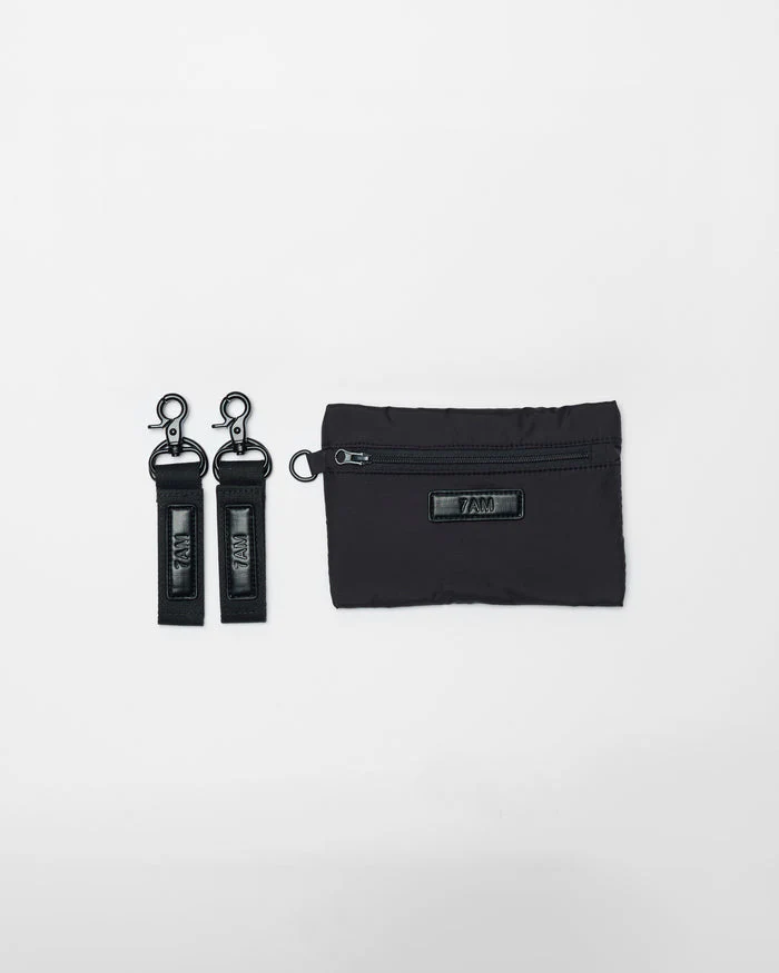 Capri Diaper Crossbody Tote - Black by 7AM Enfant - Image 5
