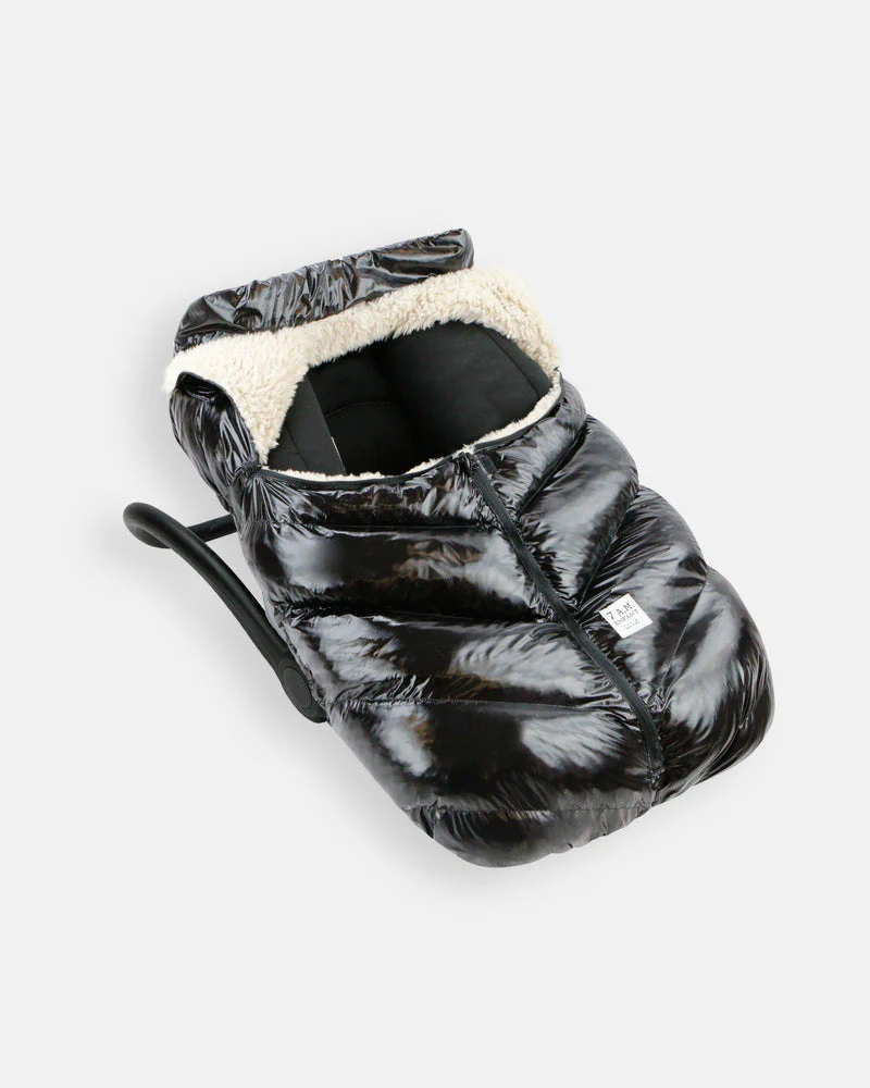 Car Seat Cocoon - Black Polar by 7AM Enfant - Image 3