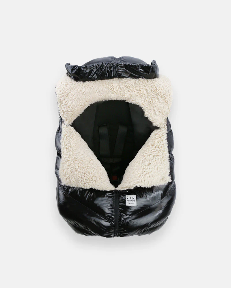 Car Seat Cocoon - Black Polar by 7AM Enfant - Image 4