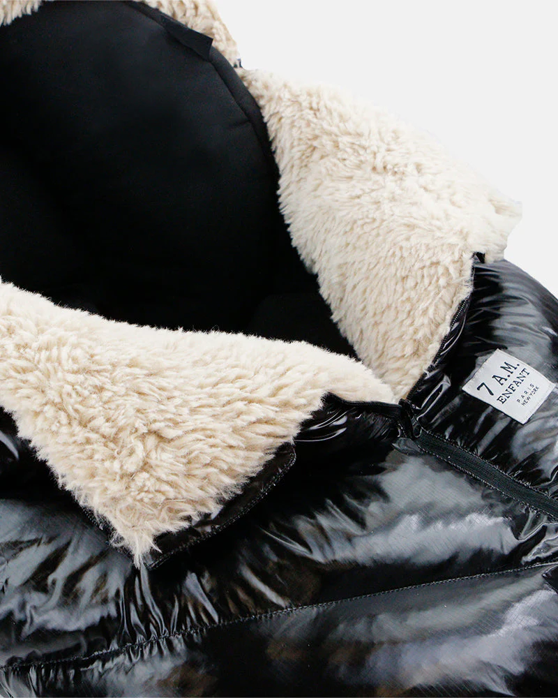 Car Seat Cocoon - Black Polar by 7AM Enfant - Image 5