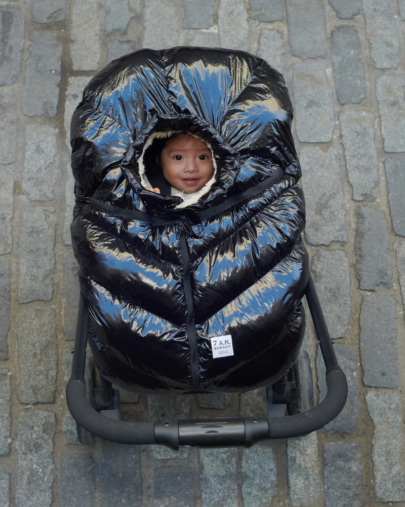 Car Seat Cocoon - Black Polar by 7AM Enfant - Image 7