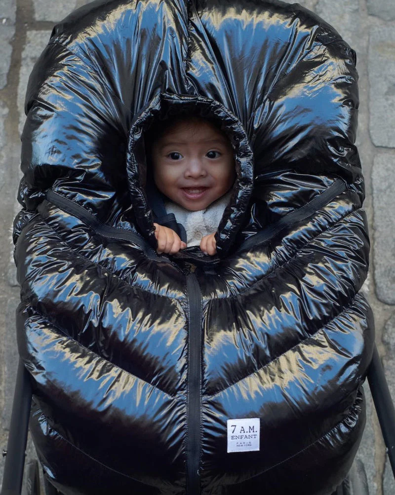 Car Seat Cocoon - Black Polar by 7AM Enfant - Image 8