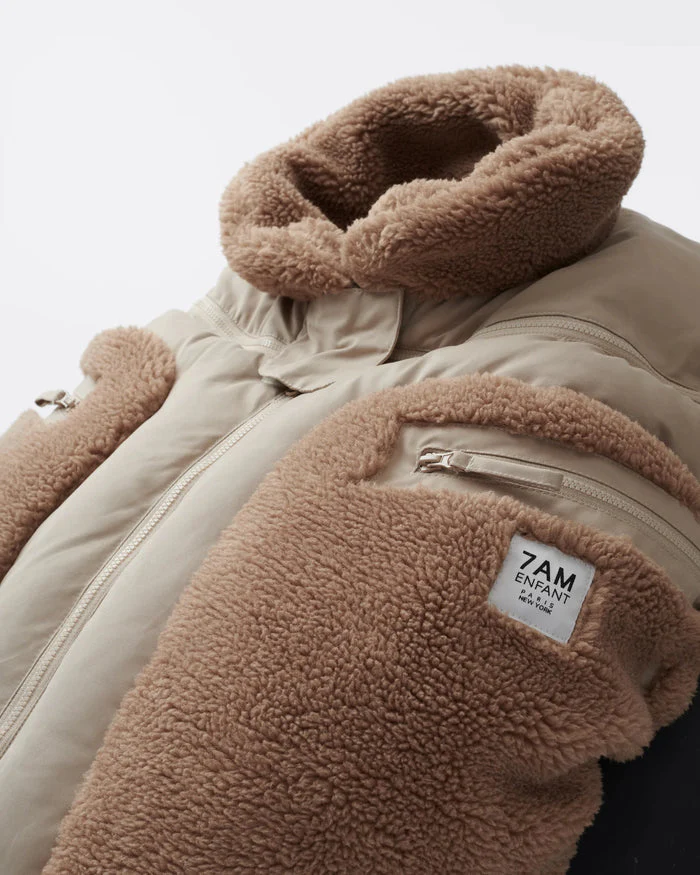 Car Seat Cocoon - Cappuccino Appliqué by 7AM Enfant - Image 5