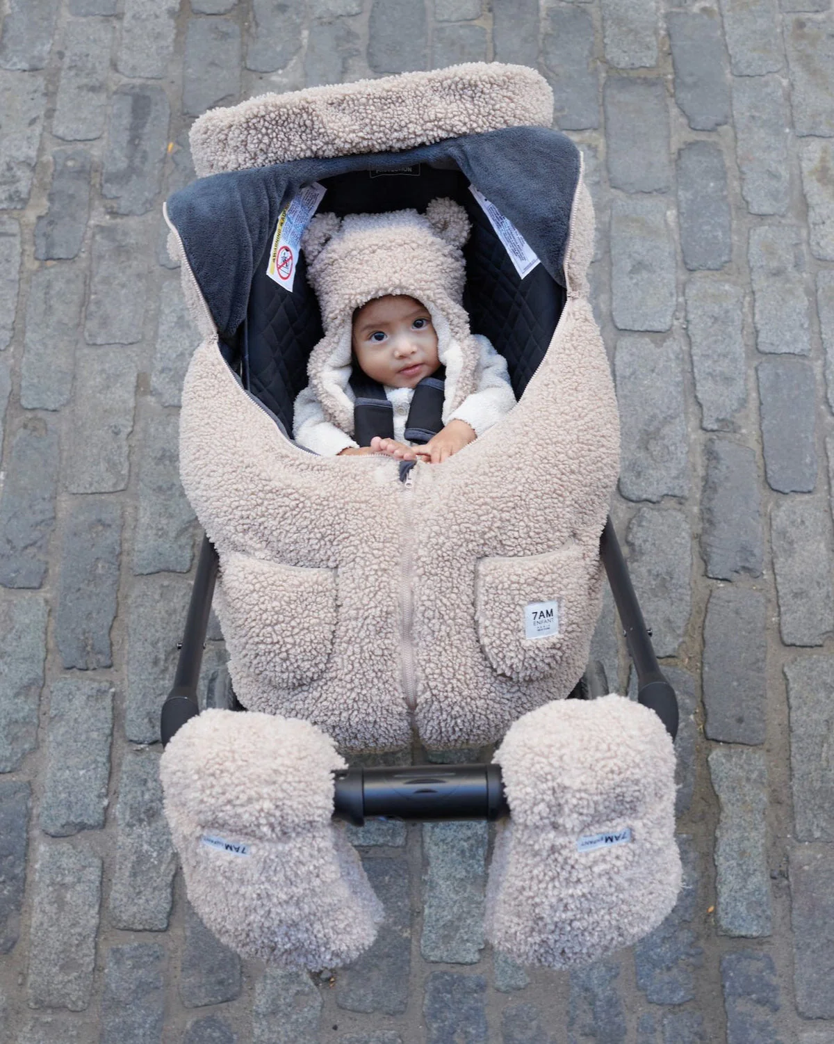 Car Seat Cocoon - Teddy by 7AM Enfant - Image 2