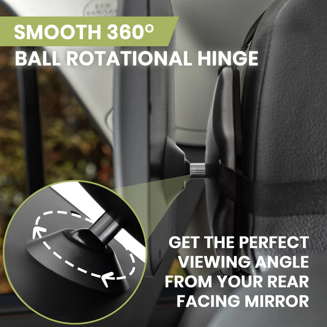 Car Seat Mirror - Black by KeaBabies - Image 7