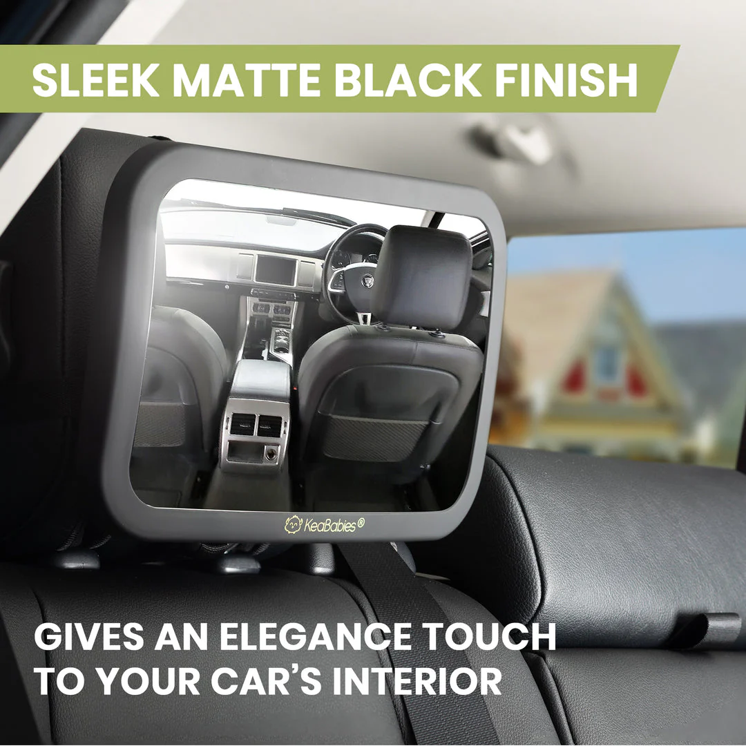 Car Seat Mirror - Black by KeaBabies - Image 8